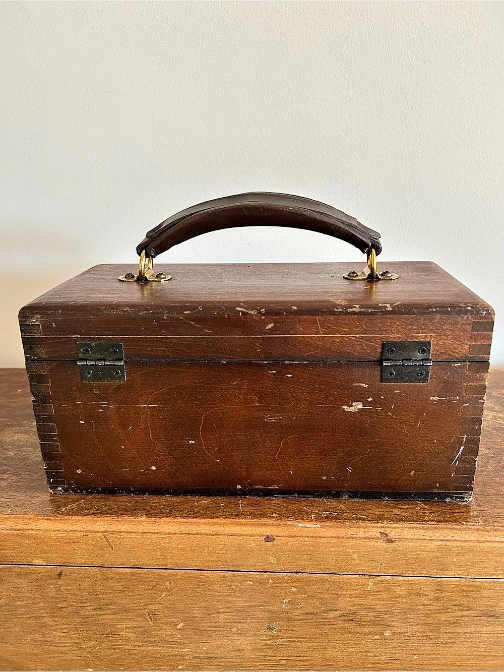 Vintage Nega File Wooden Slide Storage Box W/ Dovetail Construction - Picture 3 of 8